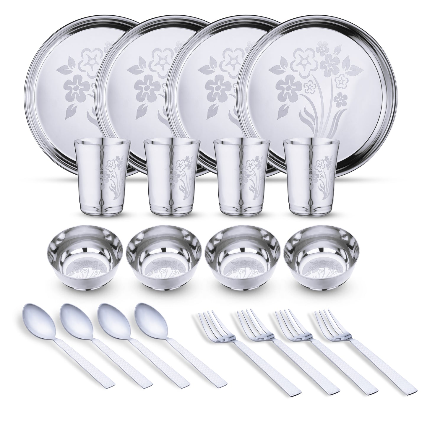 Pack of 20 Stainless Steel Laser Printed Design (flawer-3)
