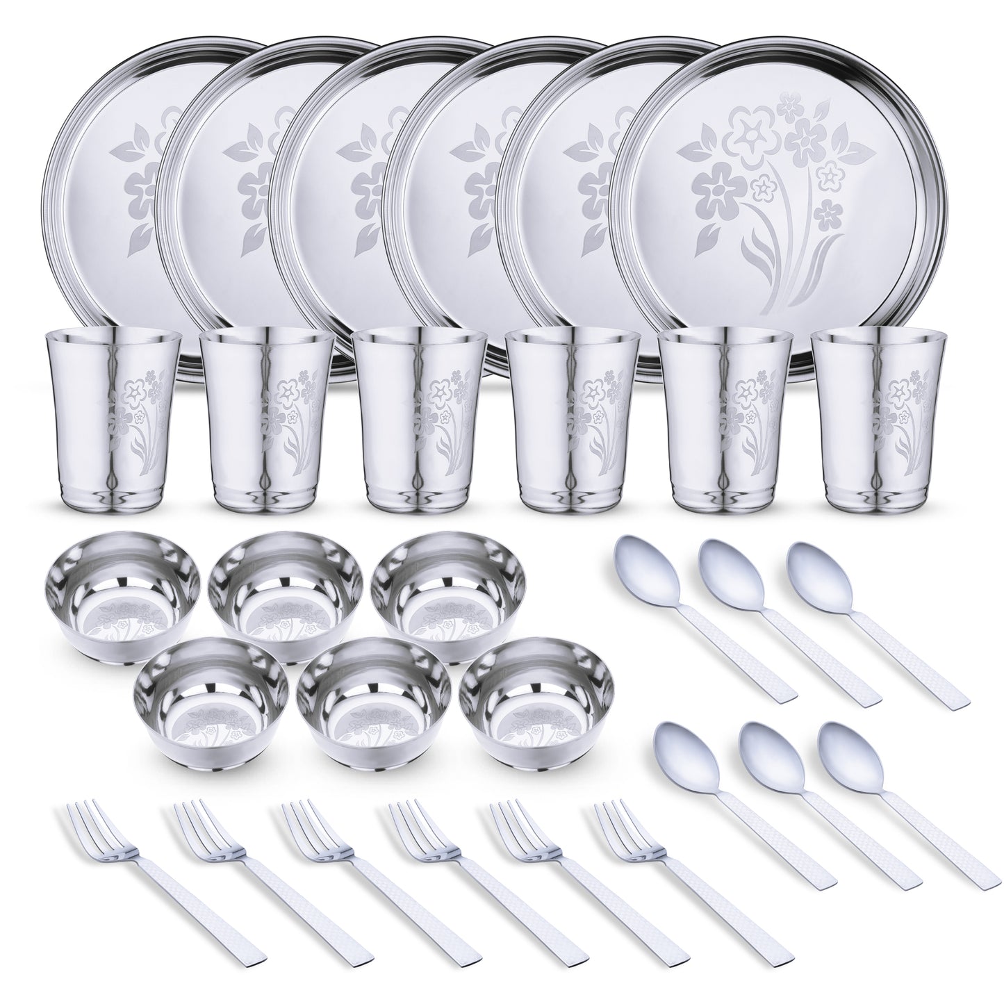 Pack of 30 Stainless Steel Laser Printed Design (flawer-3)