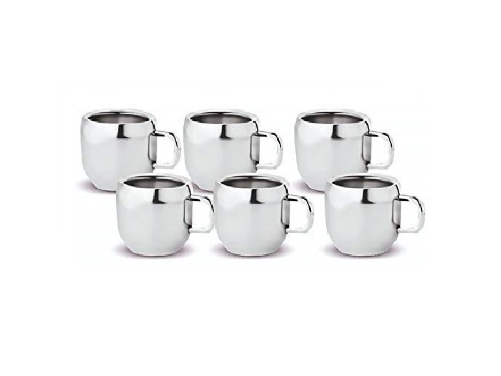 Stainless Steel Tea cup set (Pack of 6)