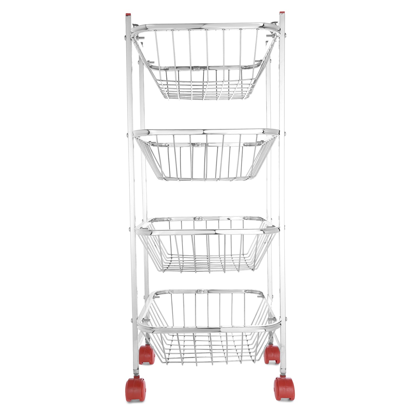 Stainless Steel Fruits & Vegetables Trolley For Kitchen (Mogra)