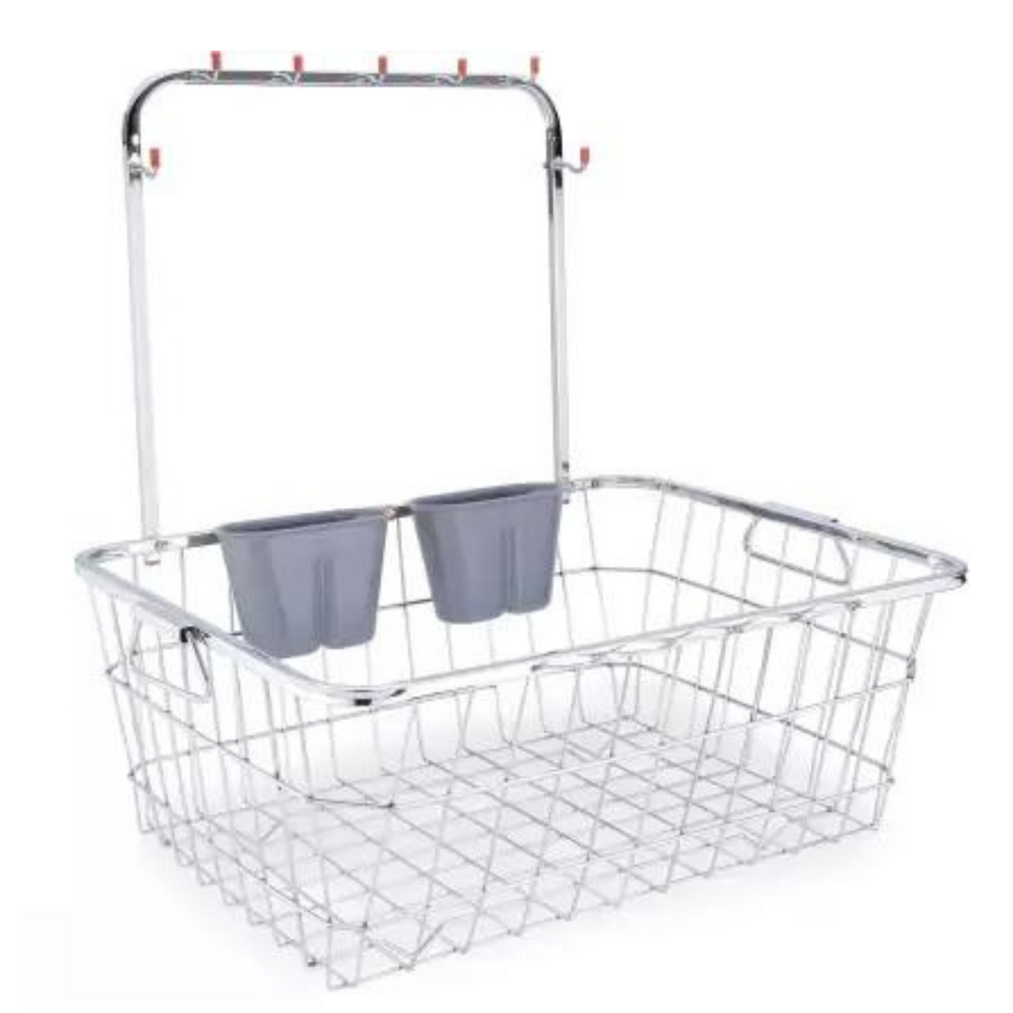 Stainless Steel Utensils And Dish Drainer with Detchable Hanger