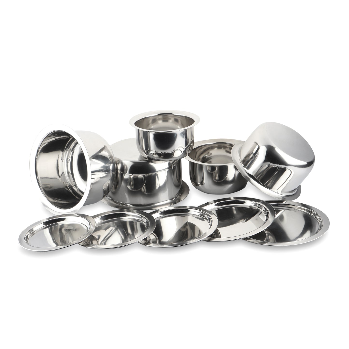 Induction Bottom Tope With lid - Set of 5