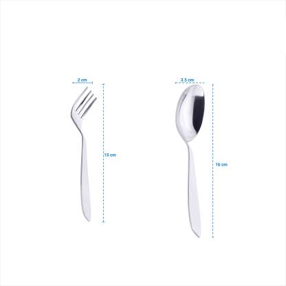 Stainless Steel Spoon and Fork Set (Pack of 12)