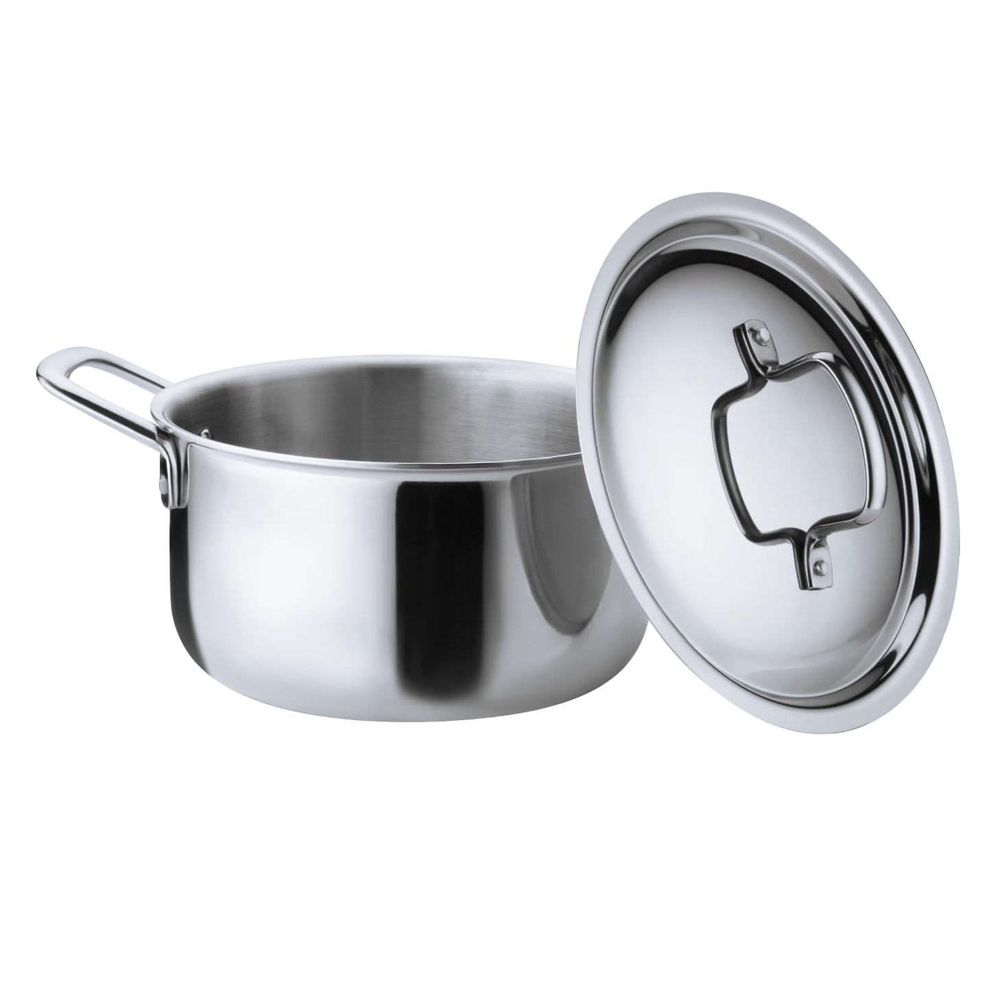 Triply Stainless Steel Hotpot with Stainless Steel Lid | Gas & Induction Base Hotpot