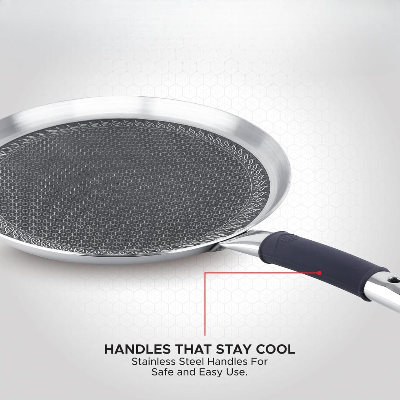 Triply Stainless Steel Tawa (Dosa Tawa) | Induction Compatible