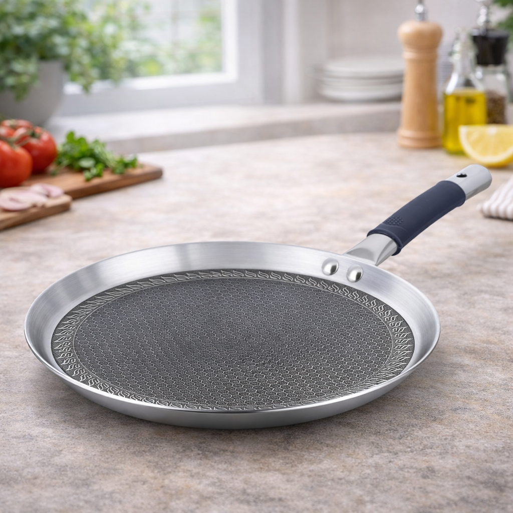 Triply Stainless Steel Tawa (Dosa Tawa) | Induction Compatible
