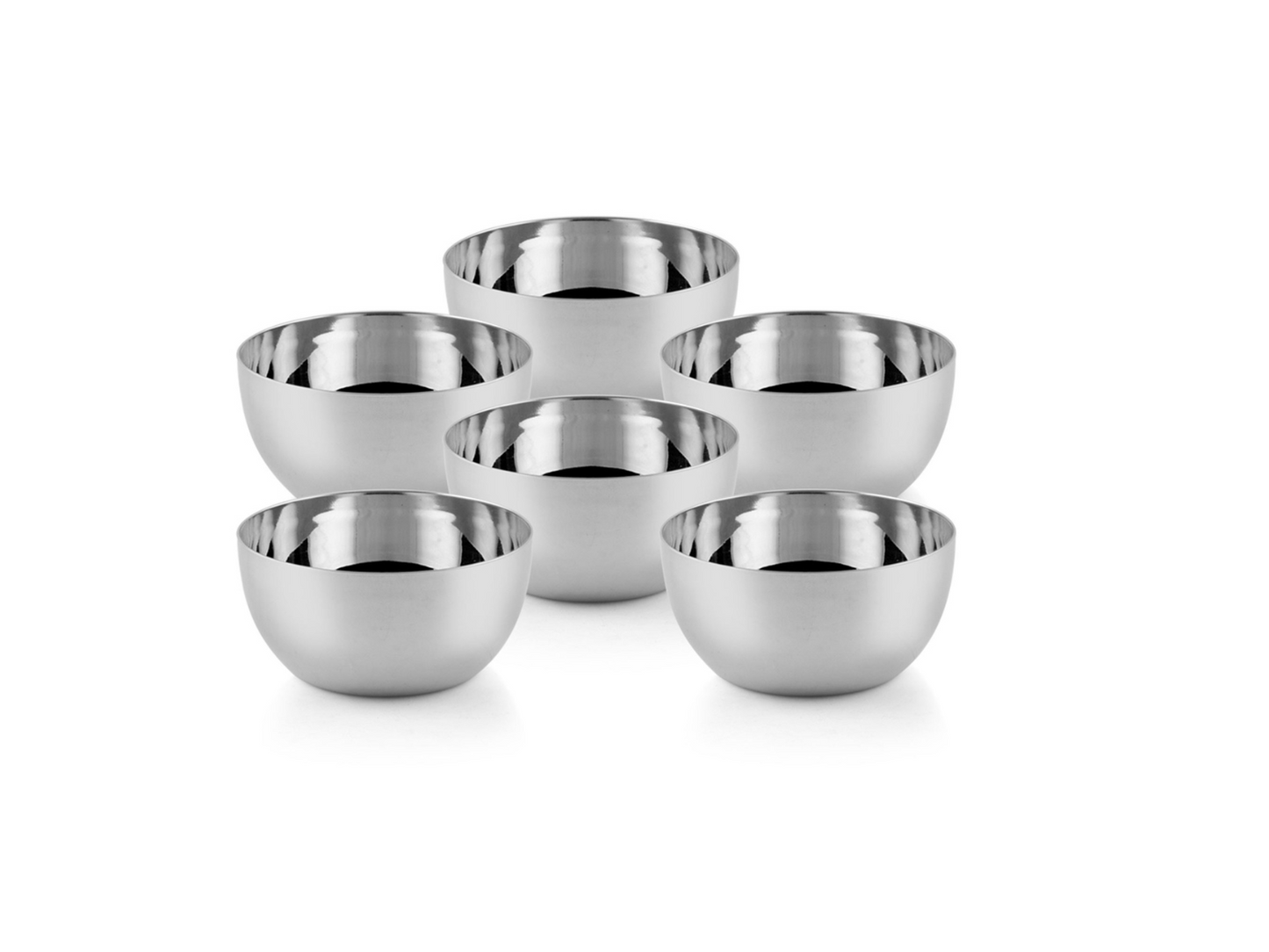 Stainless Steel  Serving Bowl Set for Kitchen ( Pack of 6)