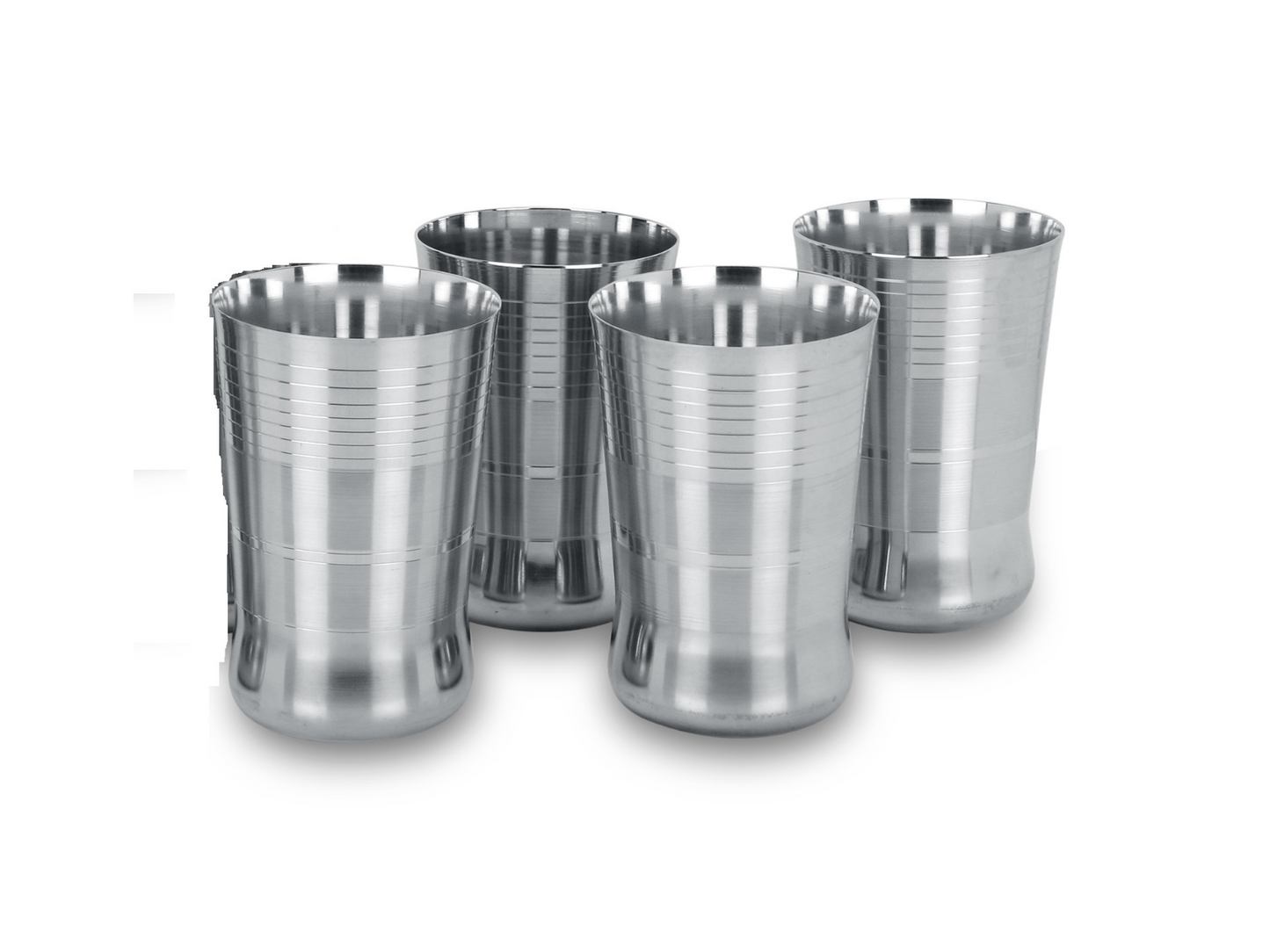 Stainless Steel Multipurpose Glasses G3 - pack of 4 (350 ml)