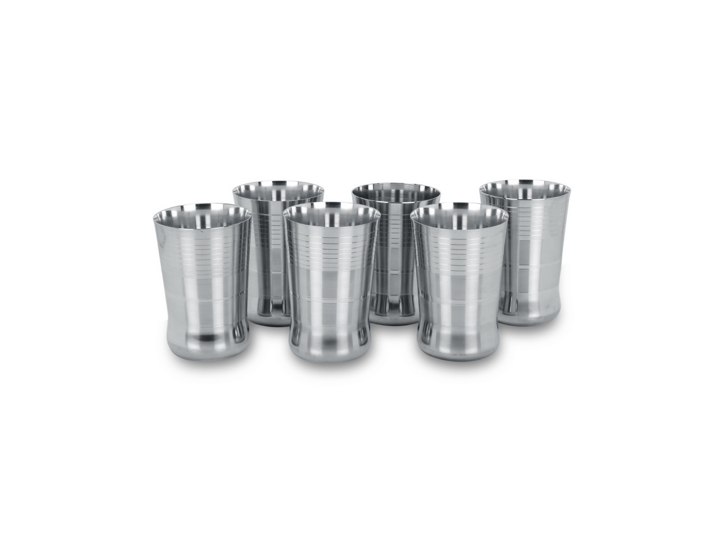 Stainless Steel Multipurpose Glasses G3 - pack of 6 (350 ml)