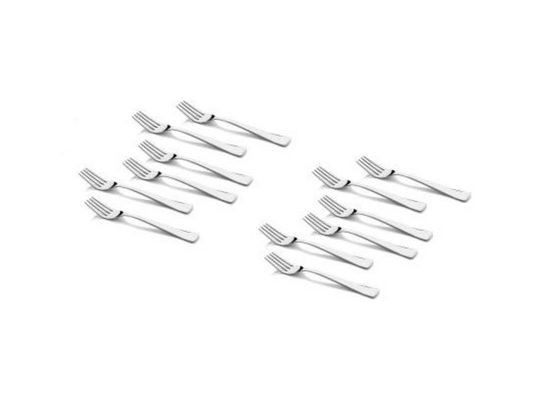 Steel Baby Fork Set  (Pack of 12)