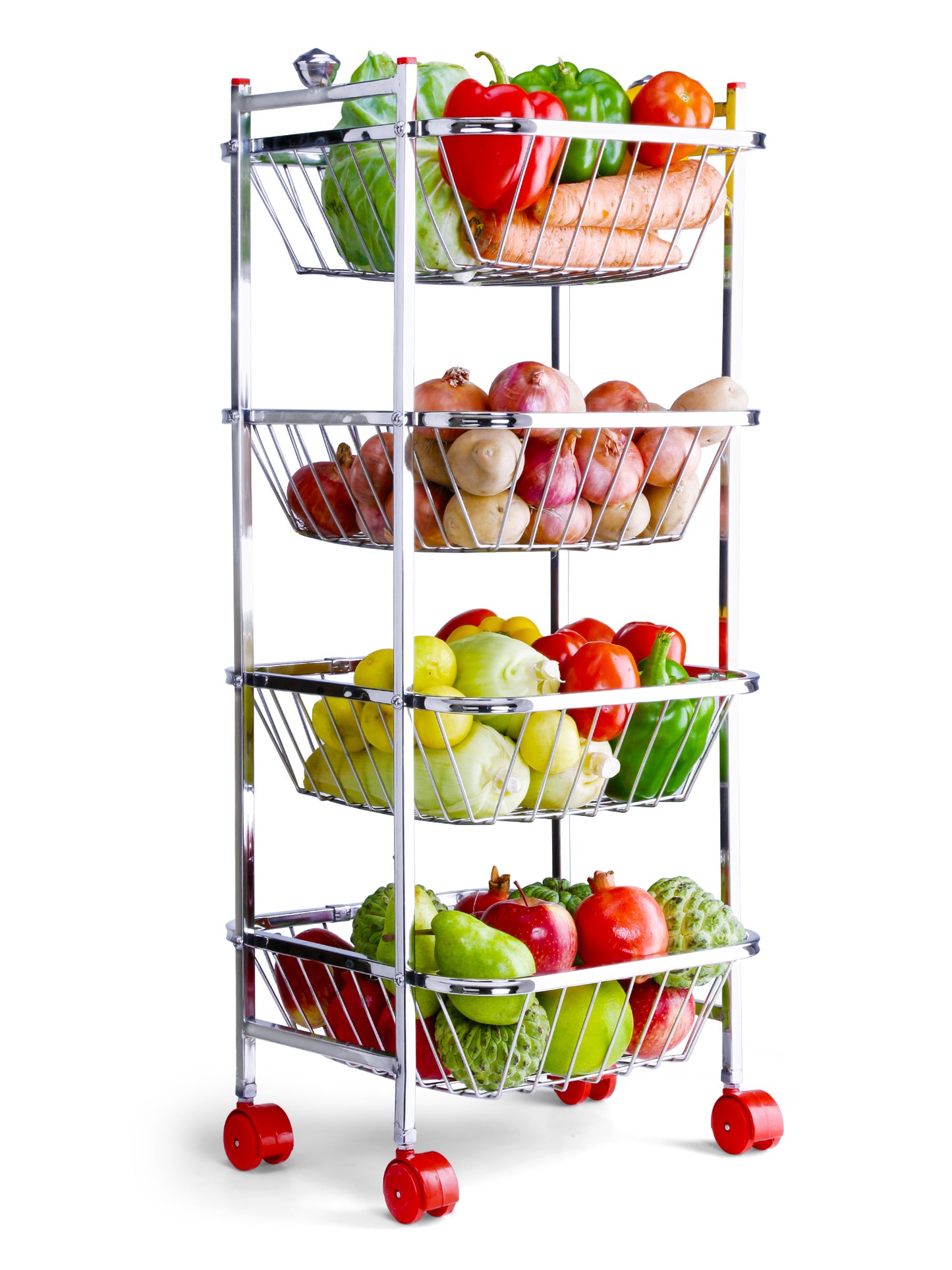 Kitchen Trolley for Fruit & Vegetables- 4 Step