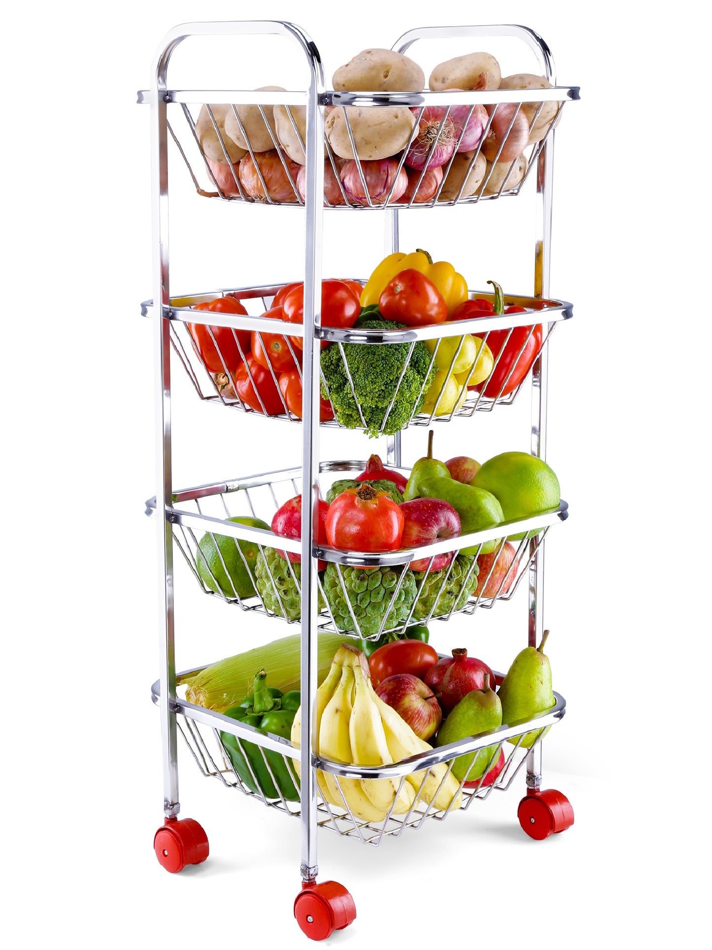 Kitchen Trolley for Fruit & Vegetables- 4 Step