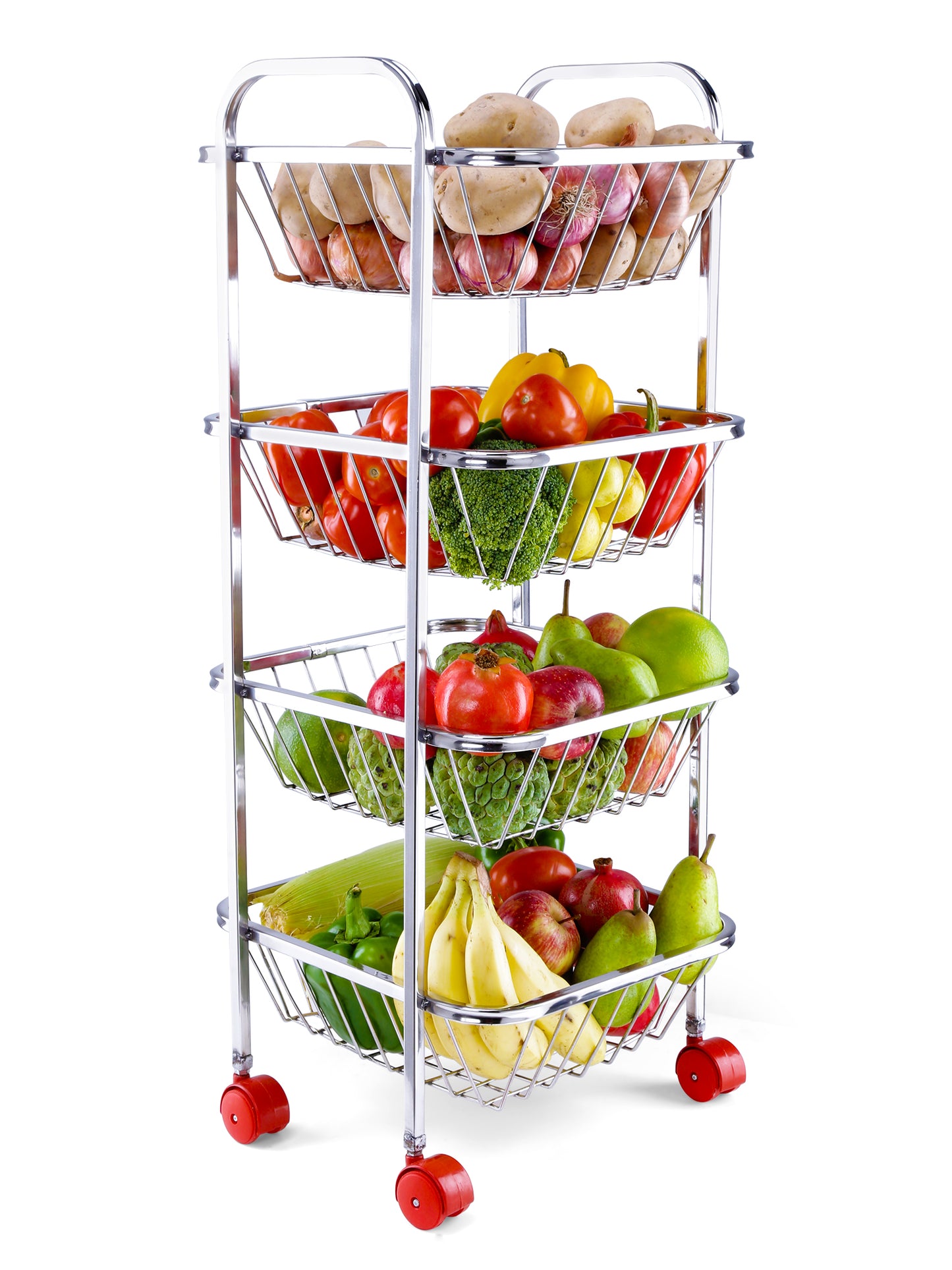 Kitchen Trolley for Fruit & Vegetables- 4 Step