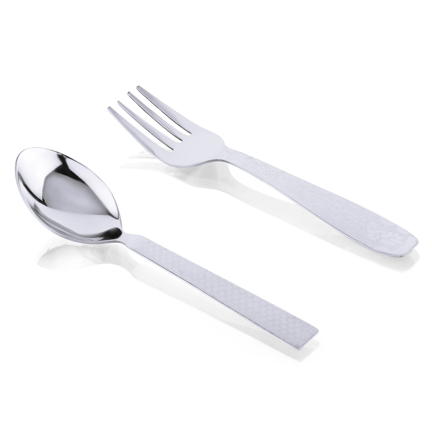 Stainless Steel Dinner Set of 18 for Family of 3 Peoples