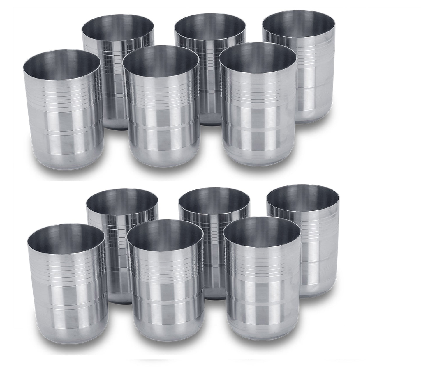 Stainless Steel Multipurpose Glasses G5 - pack of 12 (350 ml)