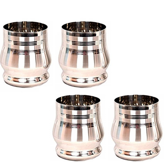 Stainless Steel Multipurpose Glasses G2 - pack of 4 (350 ml)