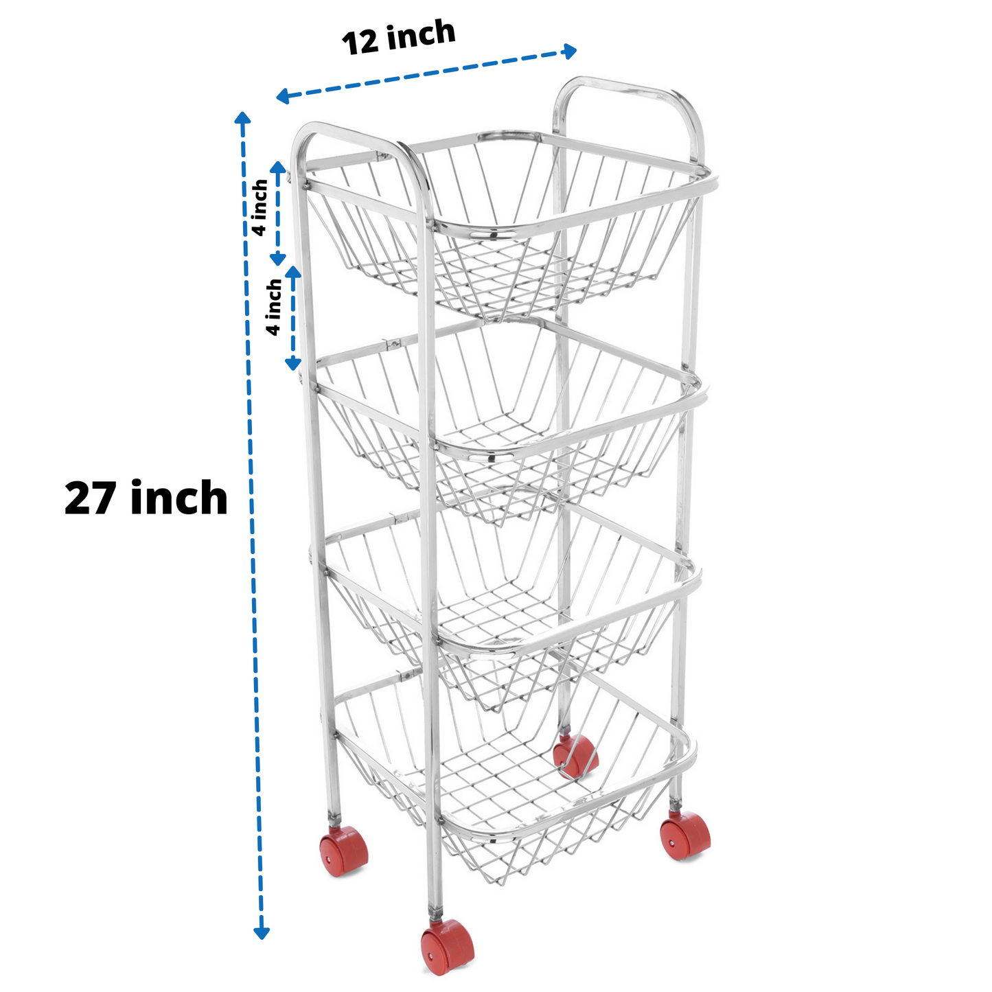 Kitchen Trolley for Fruit & Vegetables- 4 Step