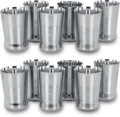 Stainless Steel Multipurpose Glasses G3 - pack of 12 (350 ml)